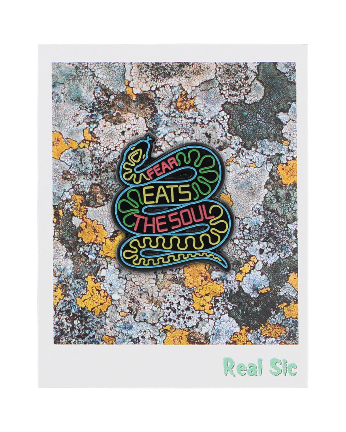 "Fear Eats the Soul"� Motivational Snake Enamel Pin