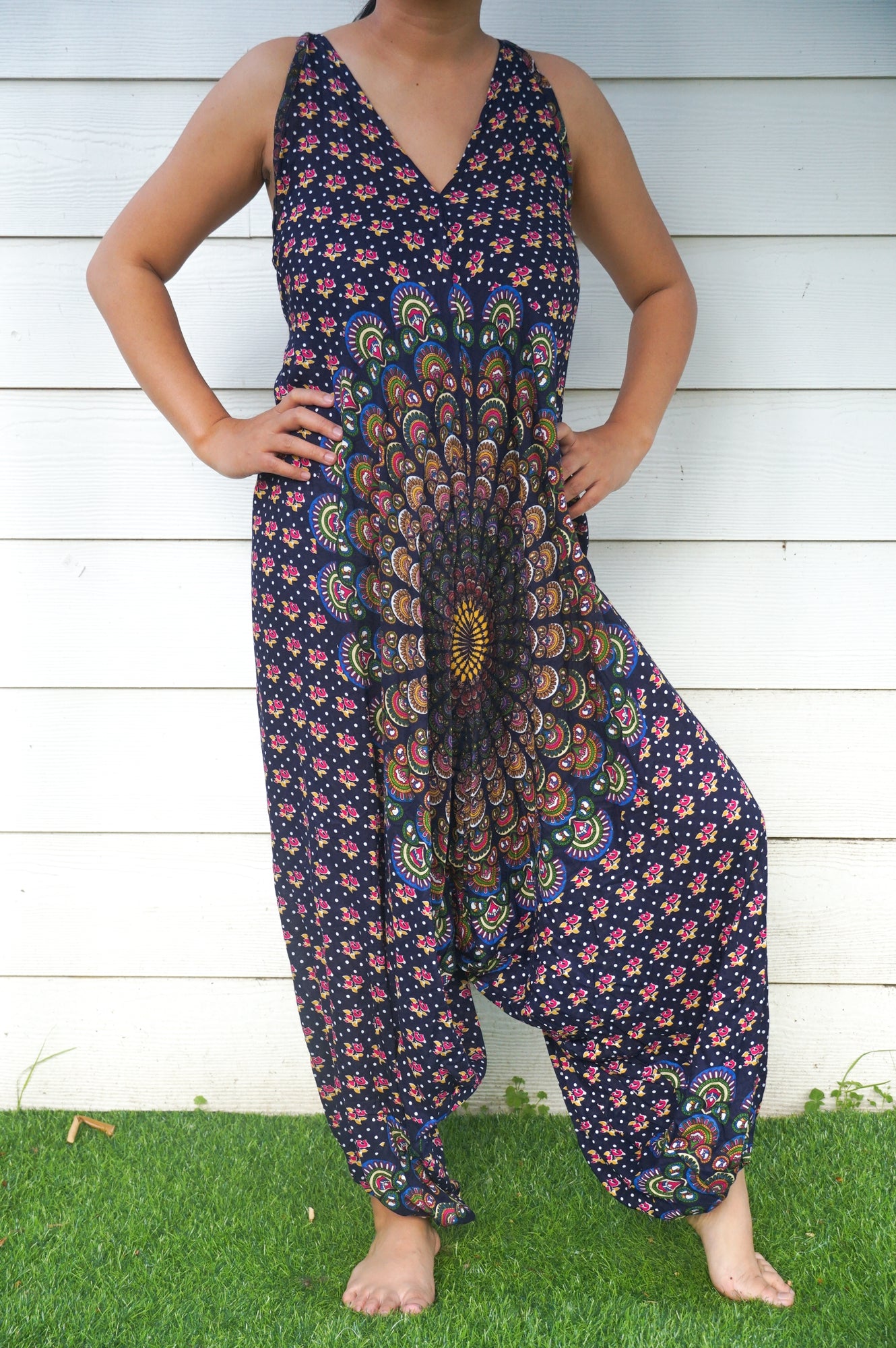 Blue Chakra Boho Hippie Jumpsuits