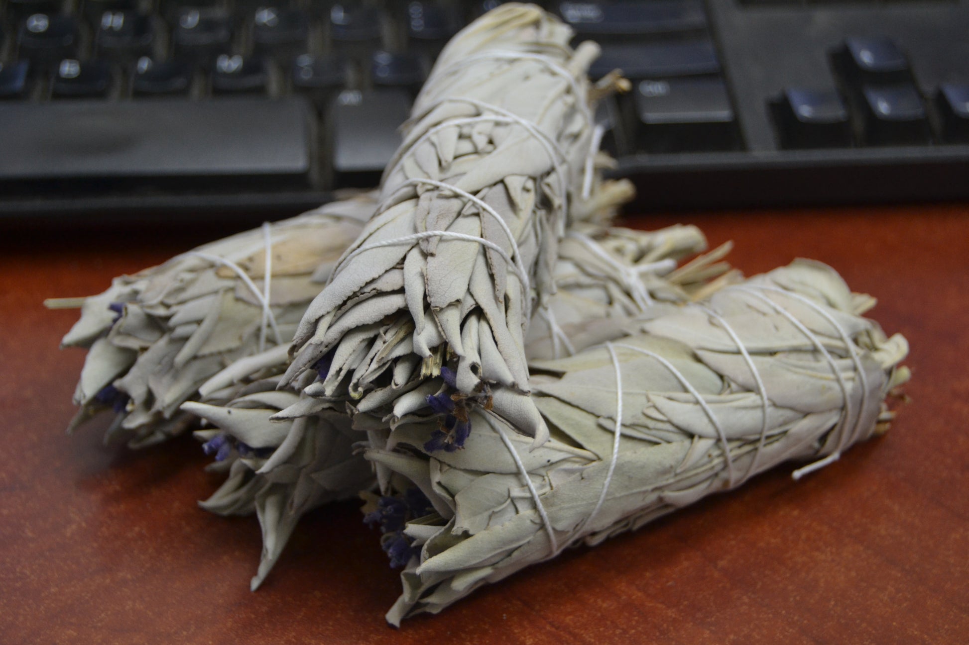 California White And Lavender Sage Bundles 4" 4 Pcs 