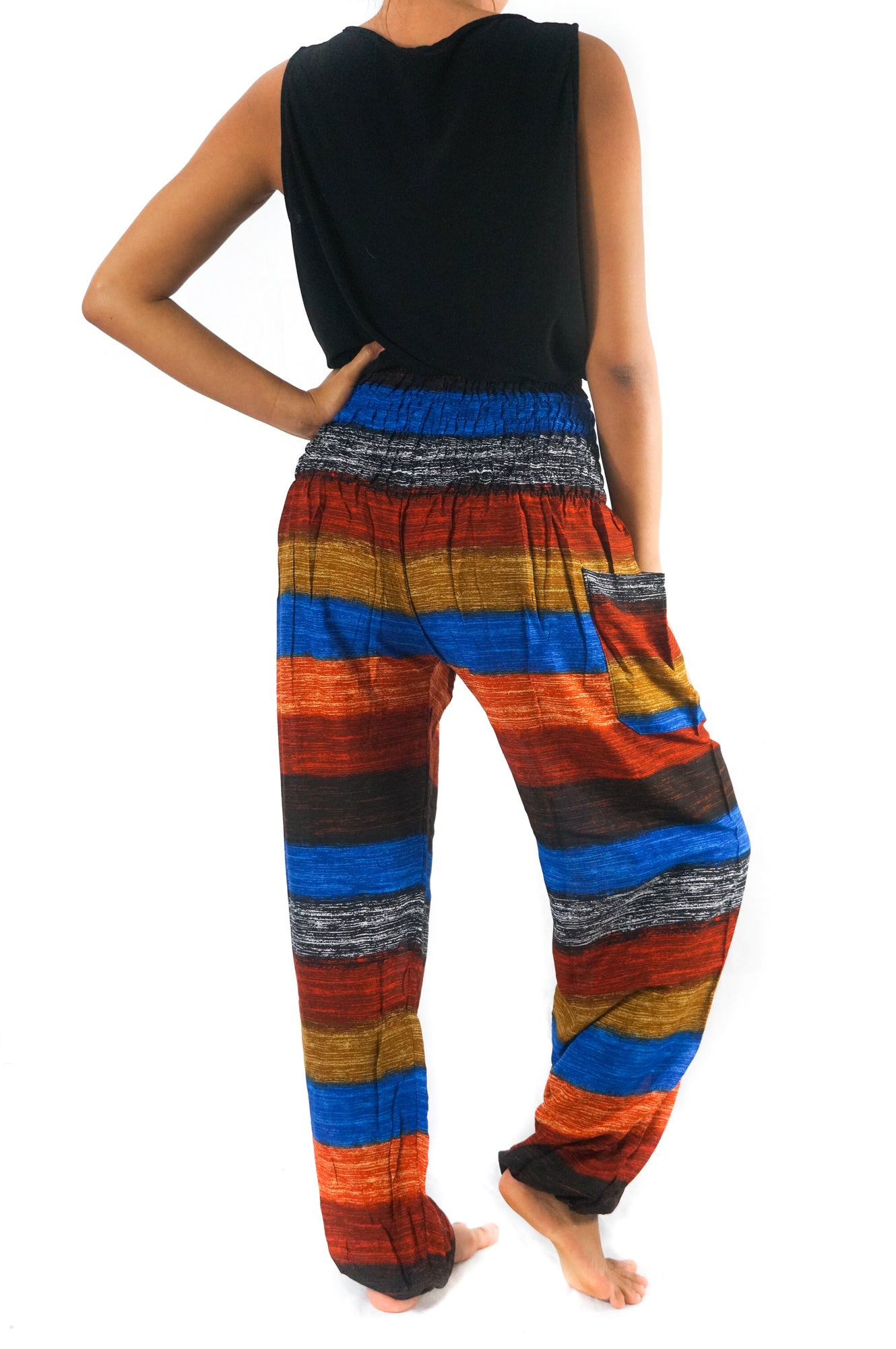 Striped Women Boho & Hippie Harem Pants