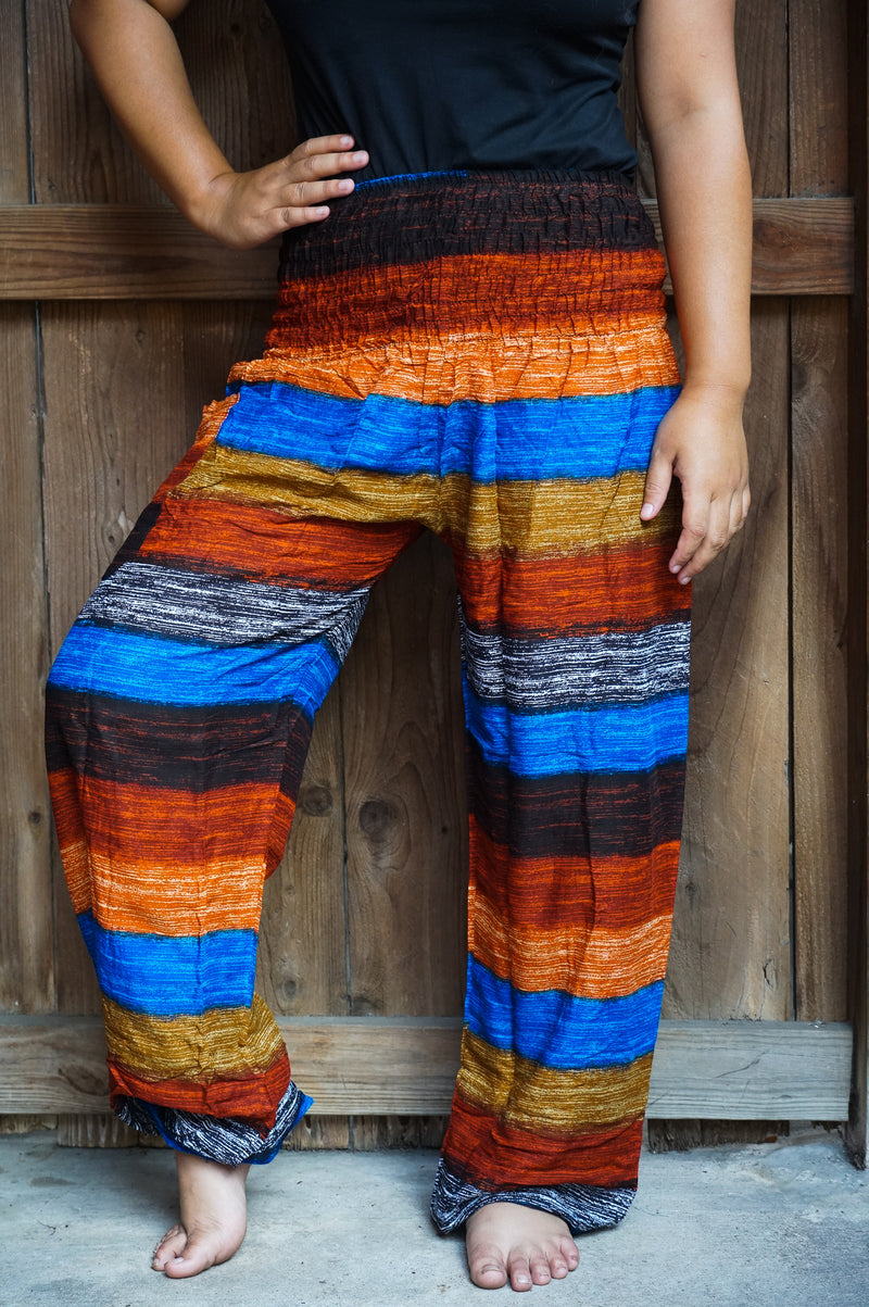 Striped Women Boho & Hippie Harem Pants