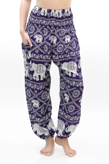 Purple ELEPHANT Women Boho & Hippie Harem Pants