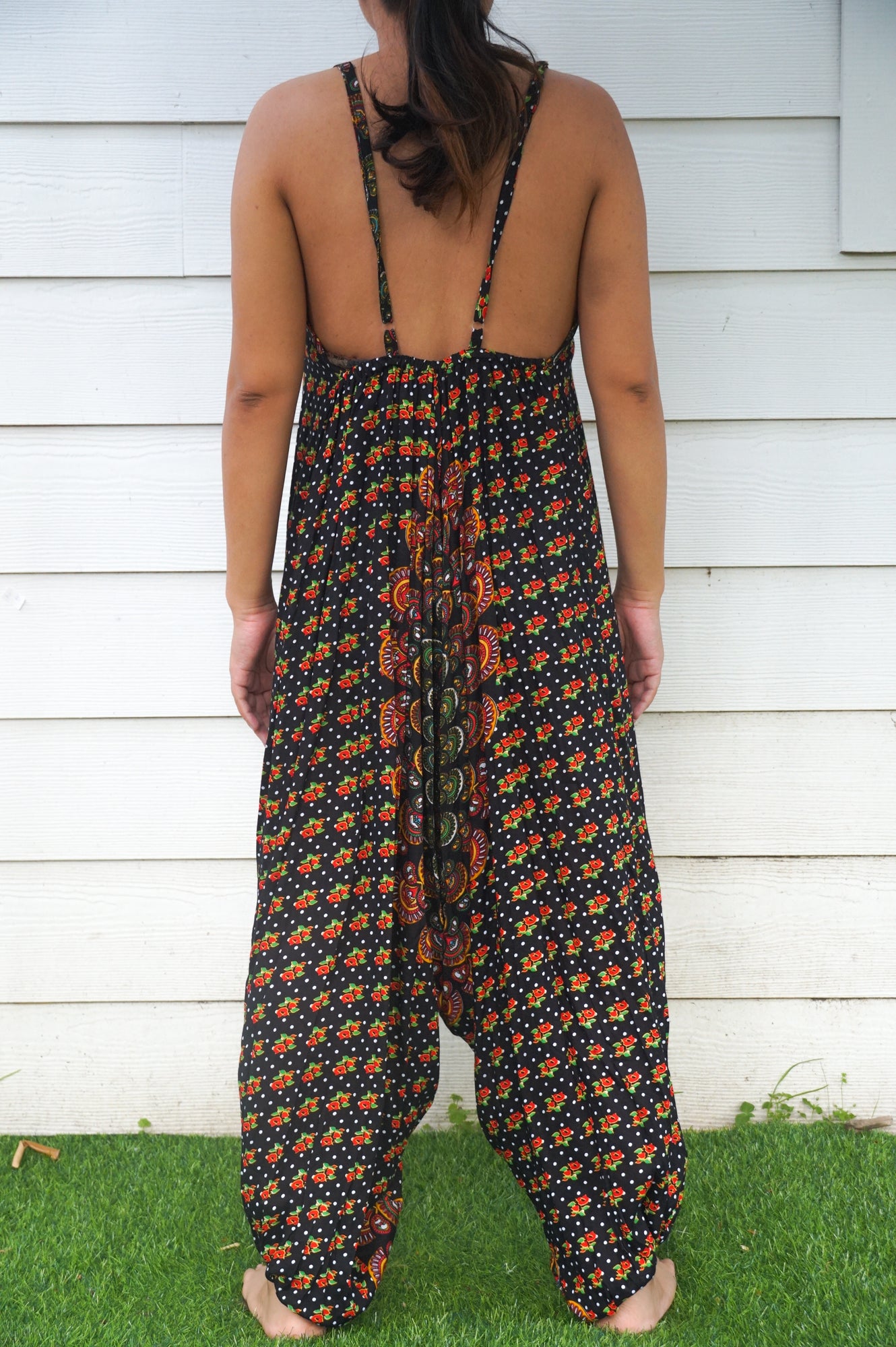 Black Chakra Boho Hippie Jumpsuits