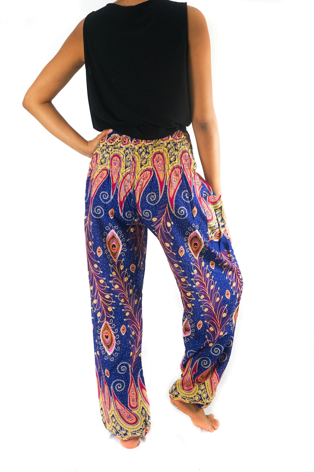 Blue Peacock Women Boho & Hippie Harem Pants