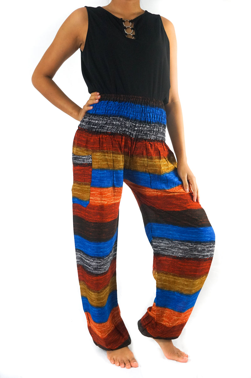 Striped Women Boho & Hippie Harem Pants