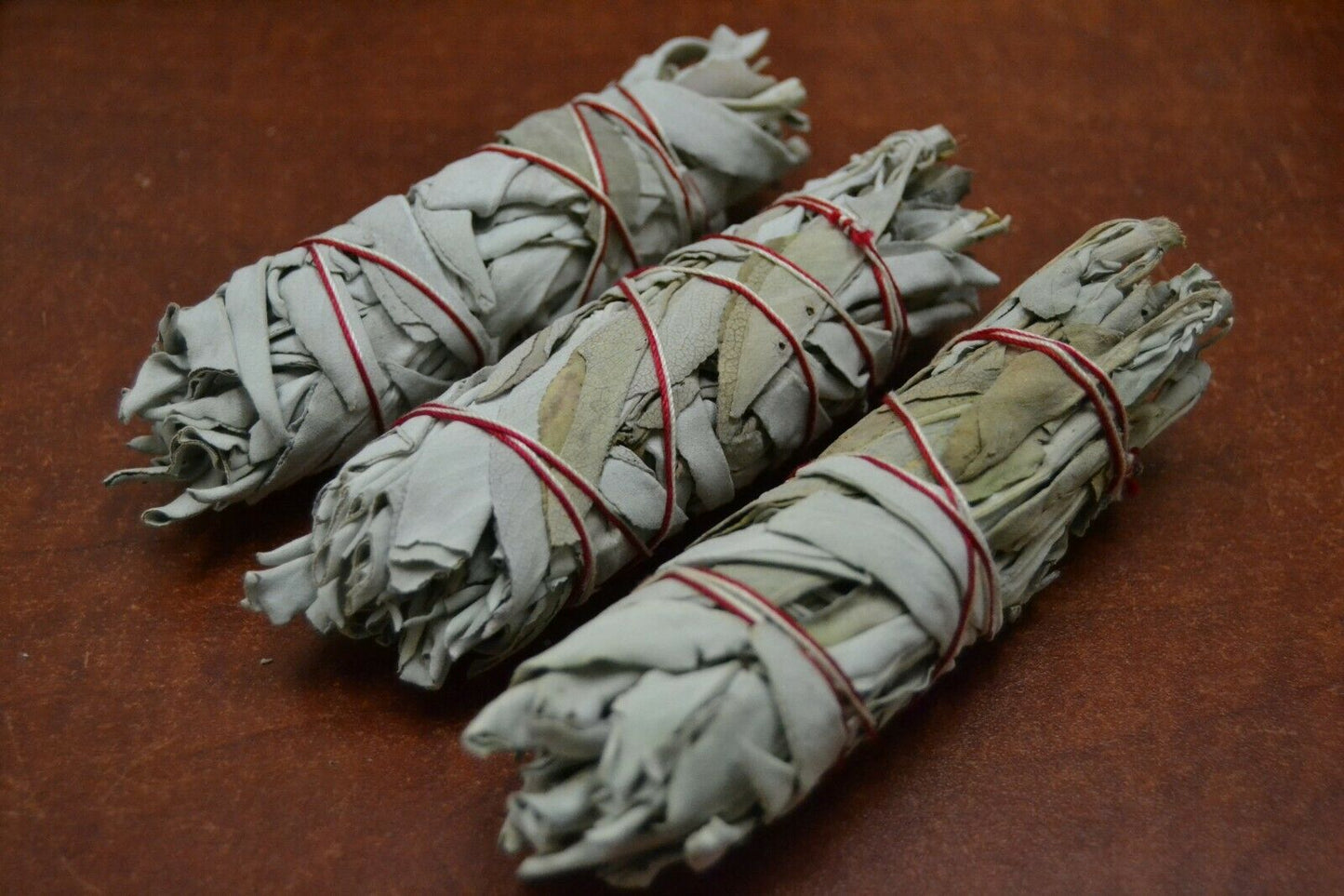 California White Sage Bundle Smudge Incense 4 1/2" 3 Pcs 