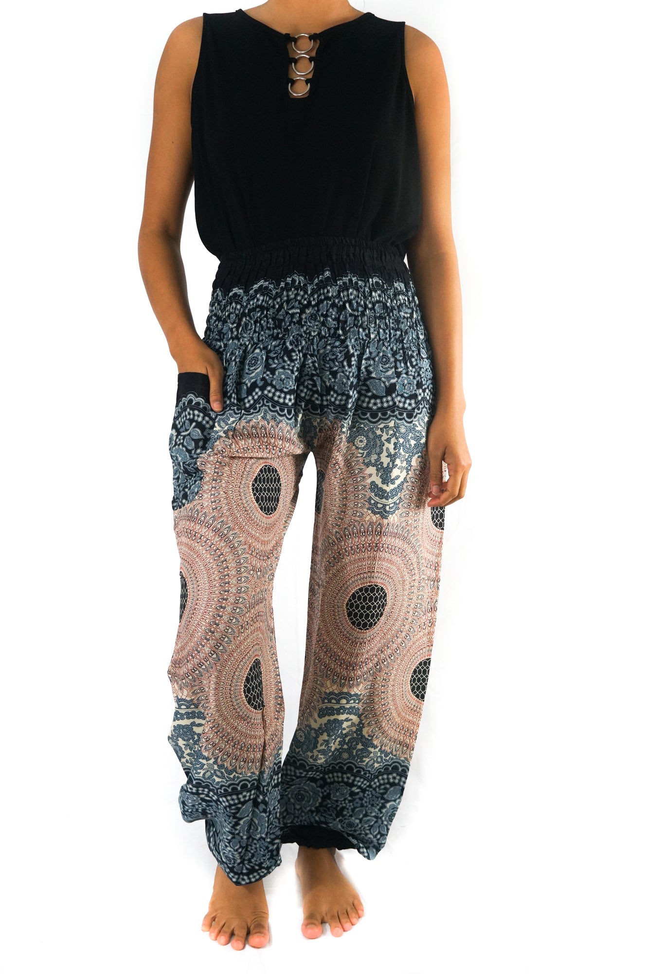 Pink MANDALA Women Boho & Hippie Harem Pants