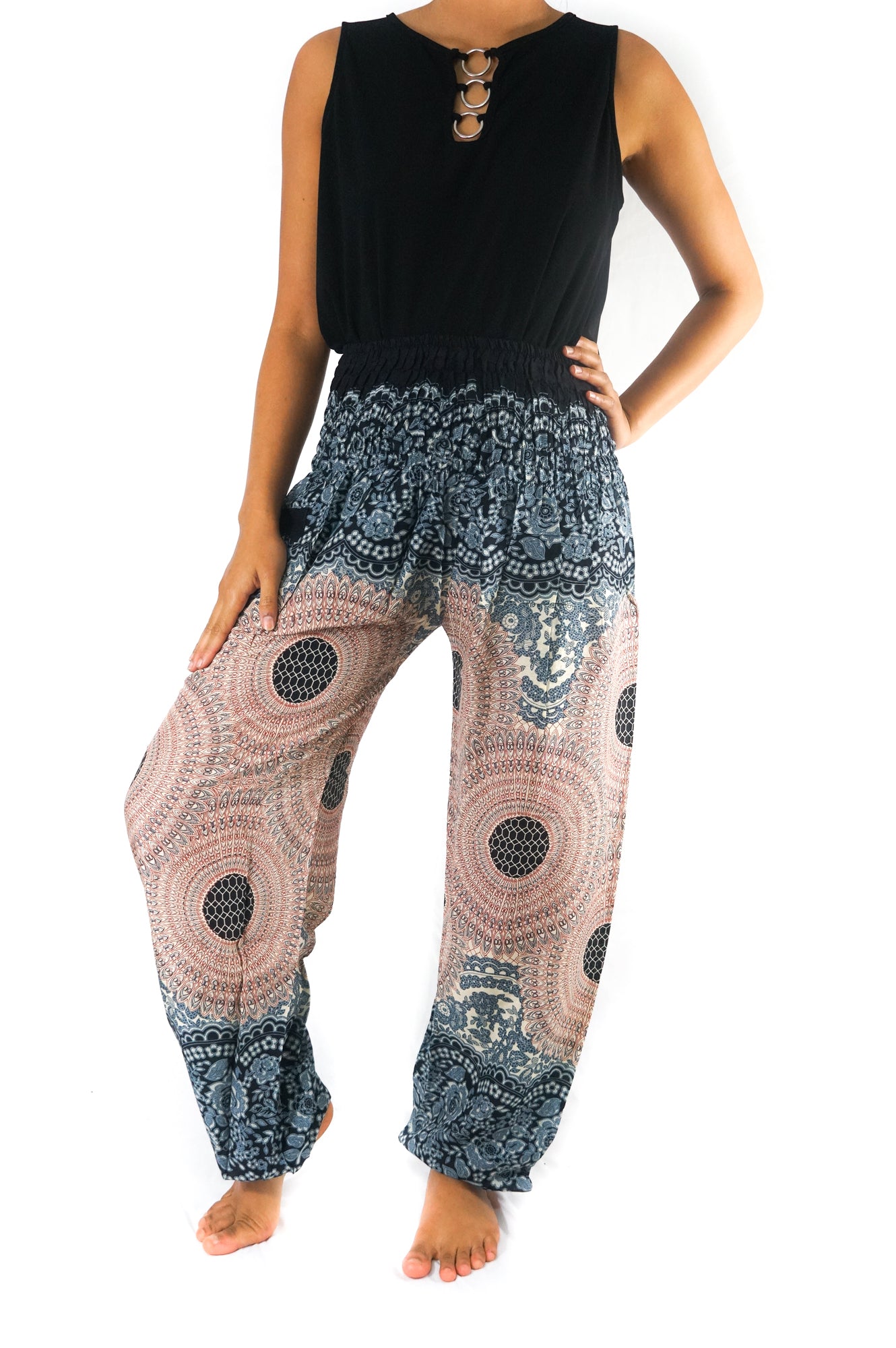 Pink MANDALA Women Boho & Hippie Harem Pants