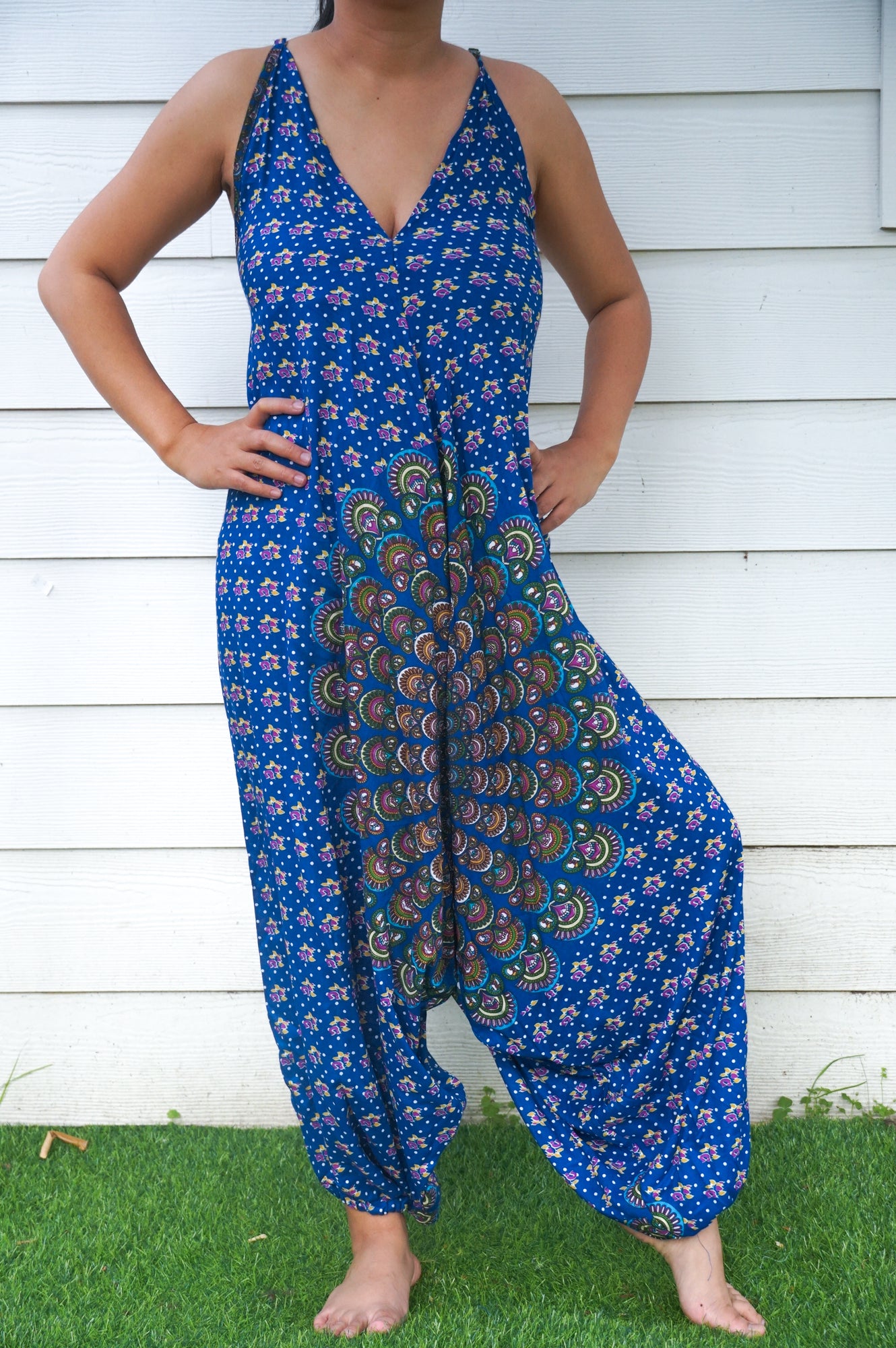 Blue Chakra Hippie Boho Jumpsuits