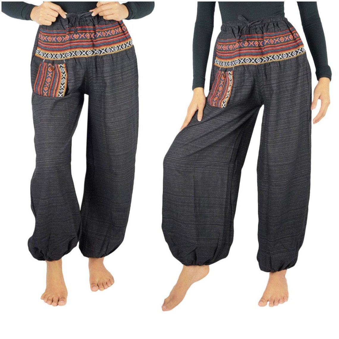 Cotton Women Tribal Boho & Hippie Harem Pants