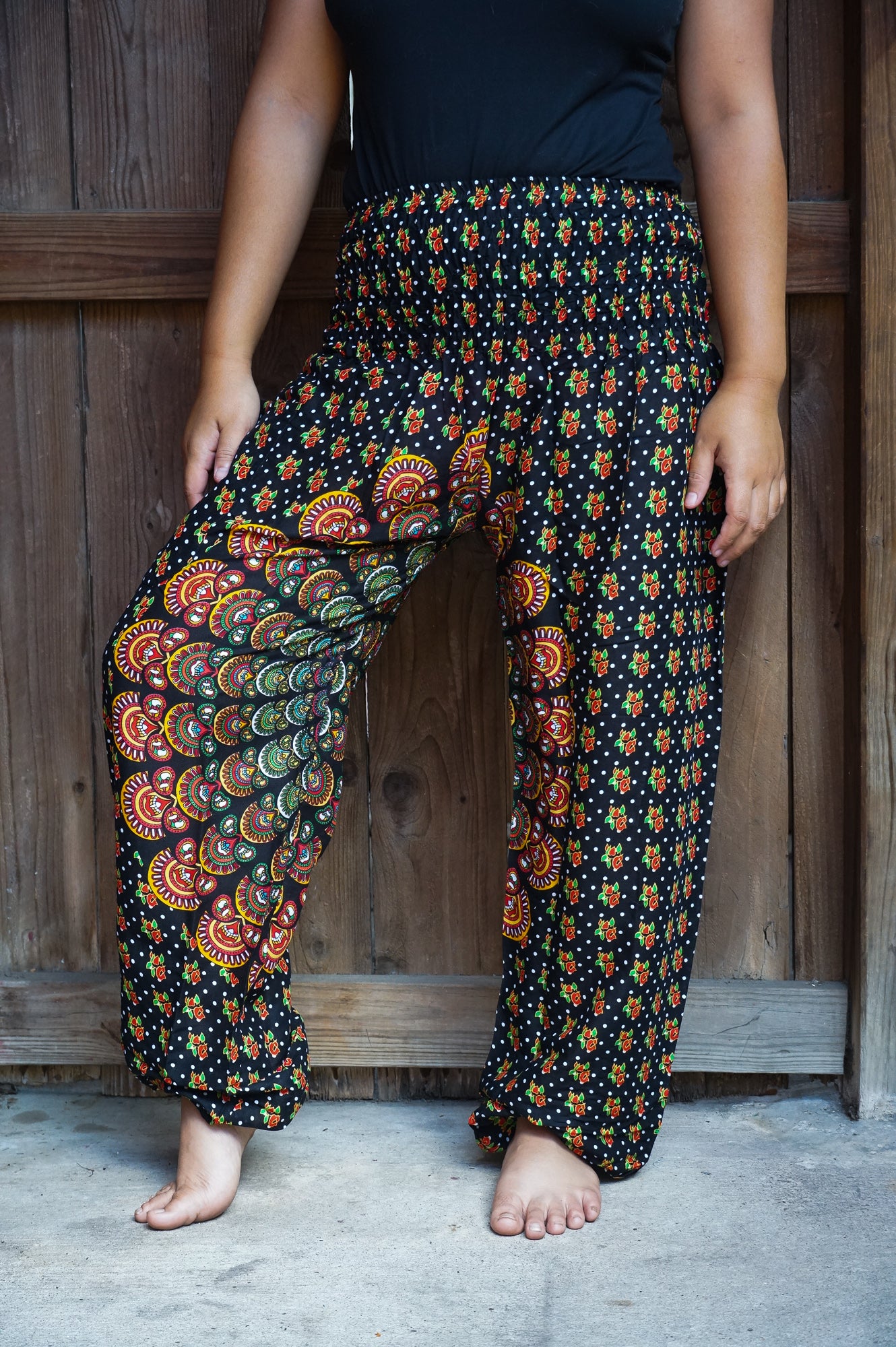 Black Chakra Women Boho & Hippie Harem Pants