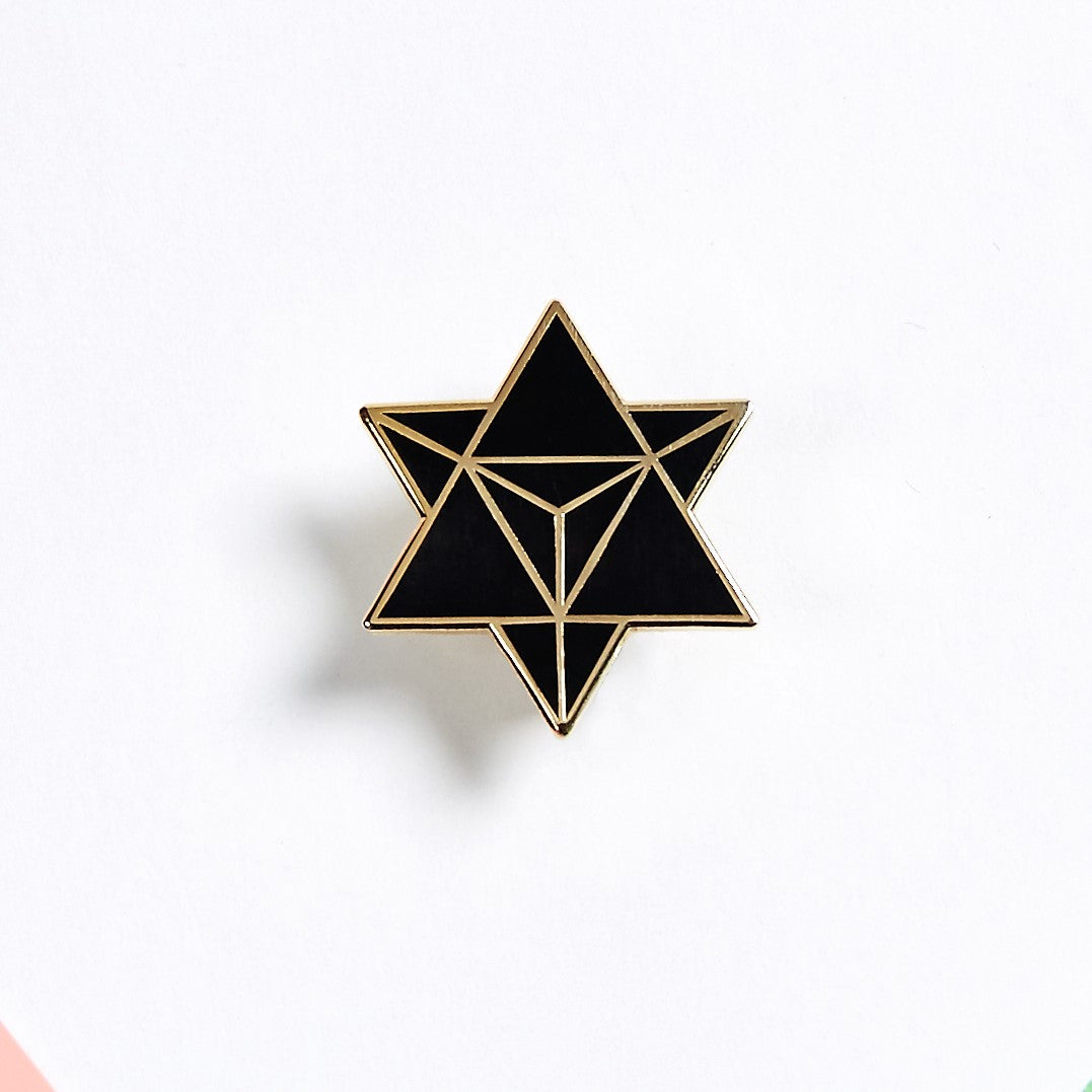 Star Merkaba / Tetrahedron â€“ Enamel Pin