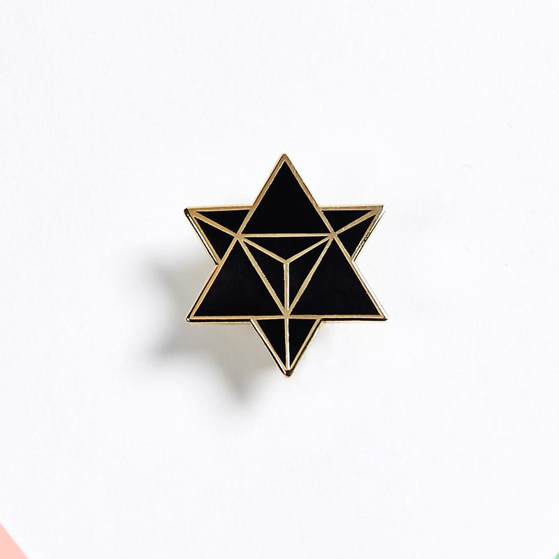 Star Merkaba / Tetrahedron â€“ Enamel Pin