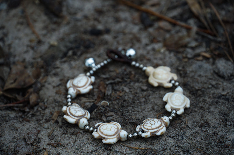Turtle Silver Boho Bracelet - Bracelets & Anklets