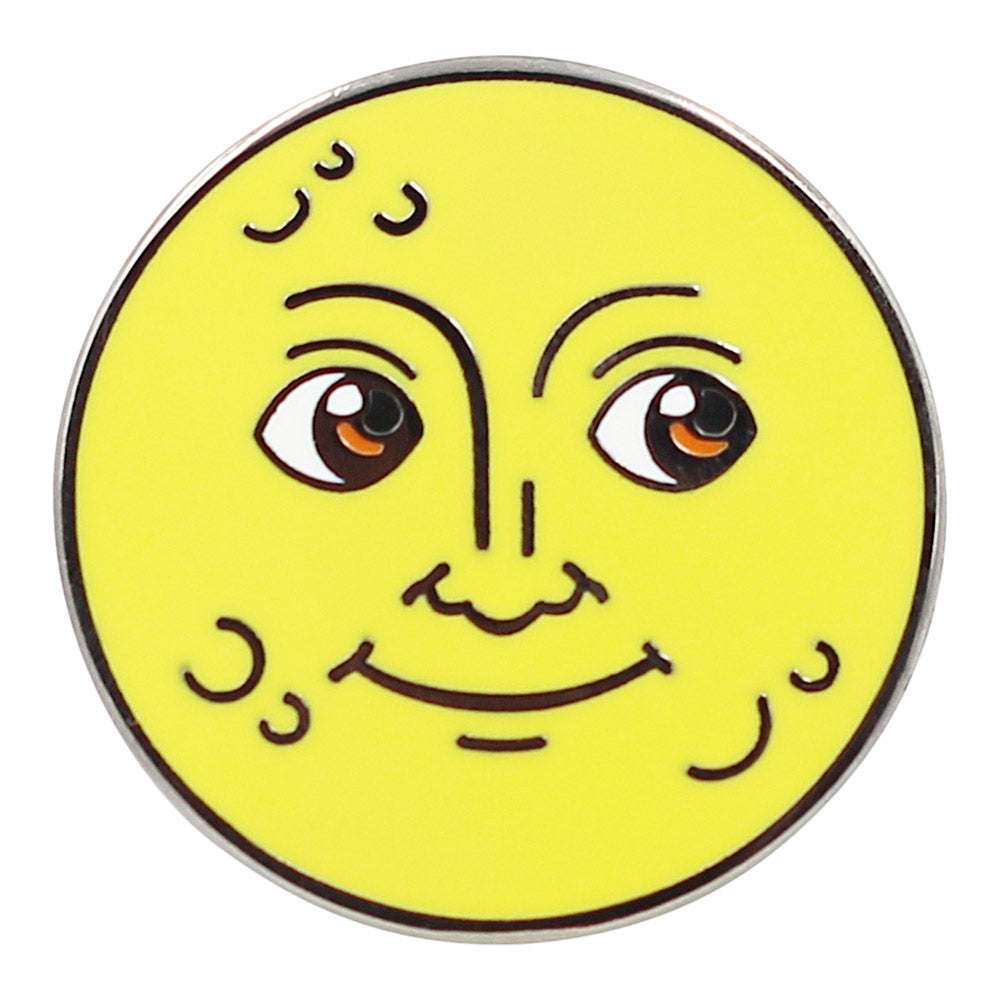 Moon Emoji â€“ New Moon & Full Moon Enamel Pins