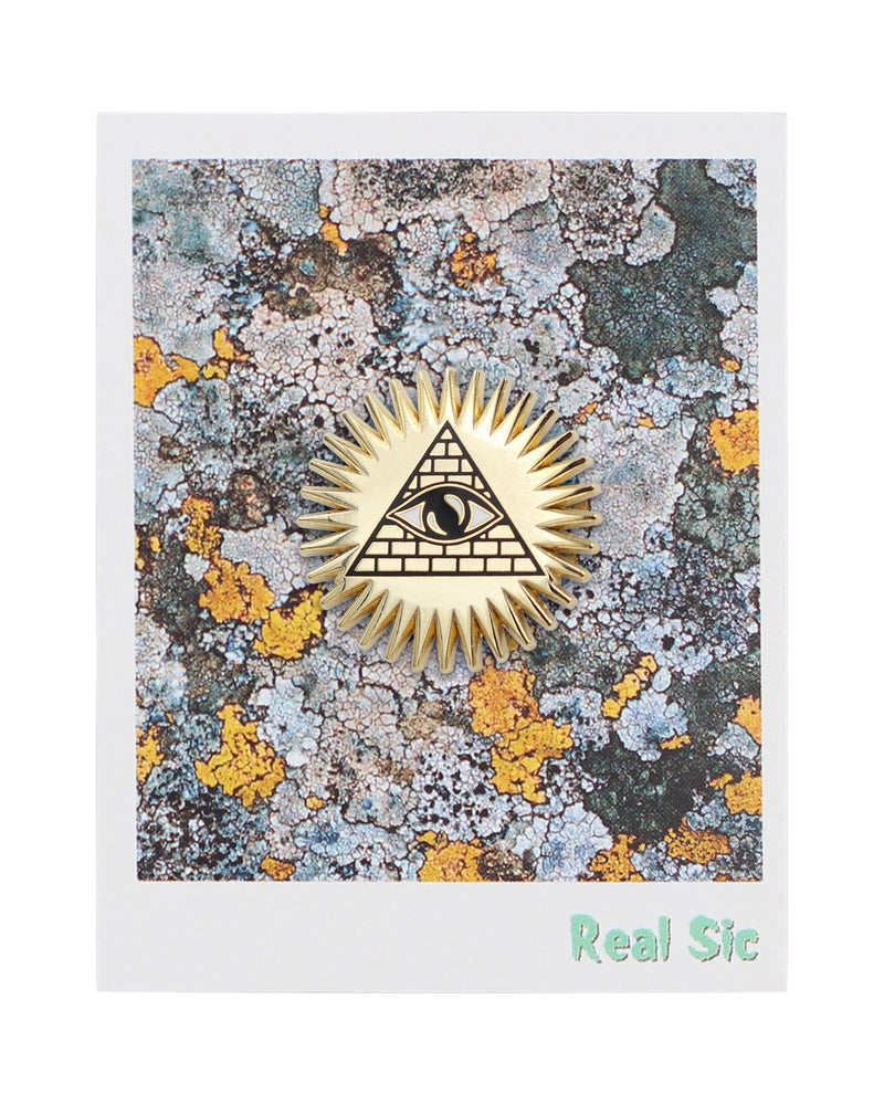 Pyramid & Eye â€“ Occult Enamel Lapel pin