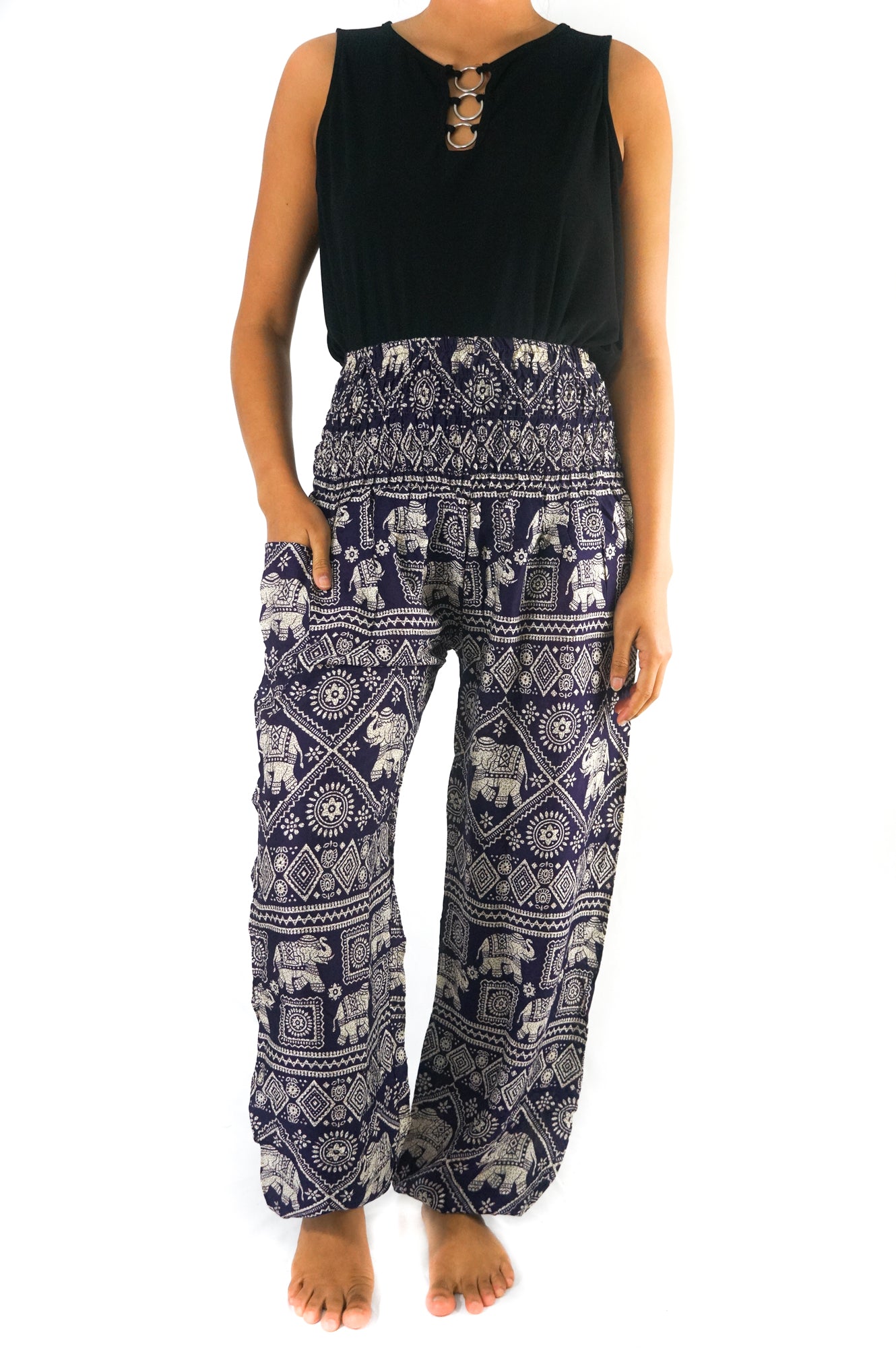 Purple Elephant Women Boho & Hippie Harem Pants