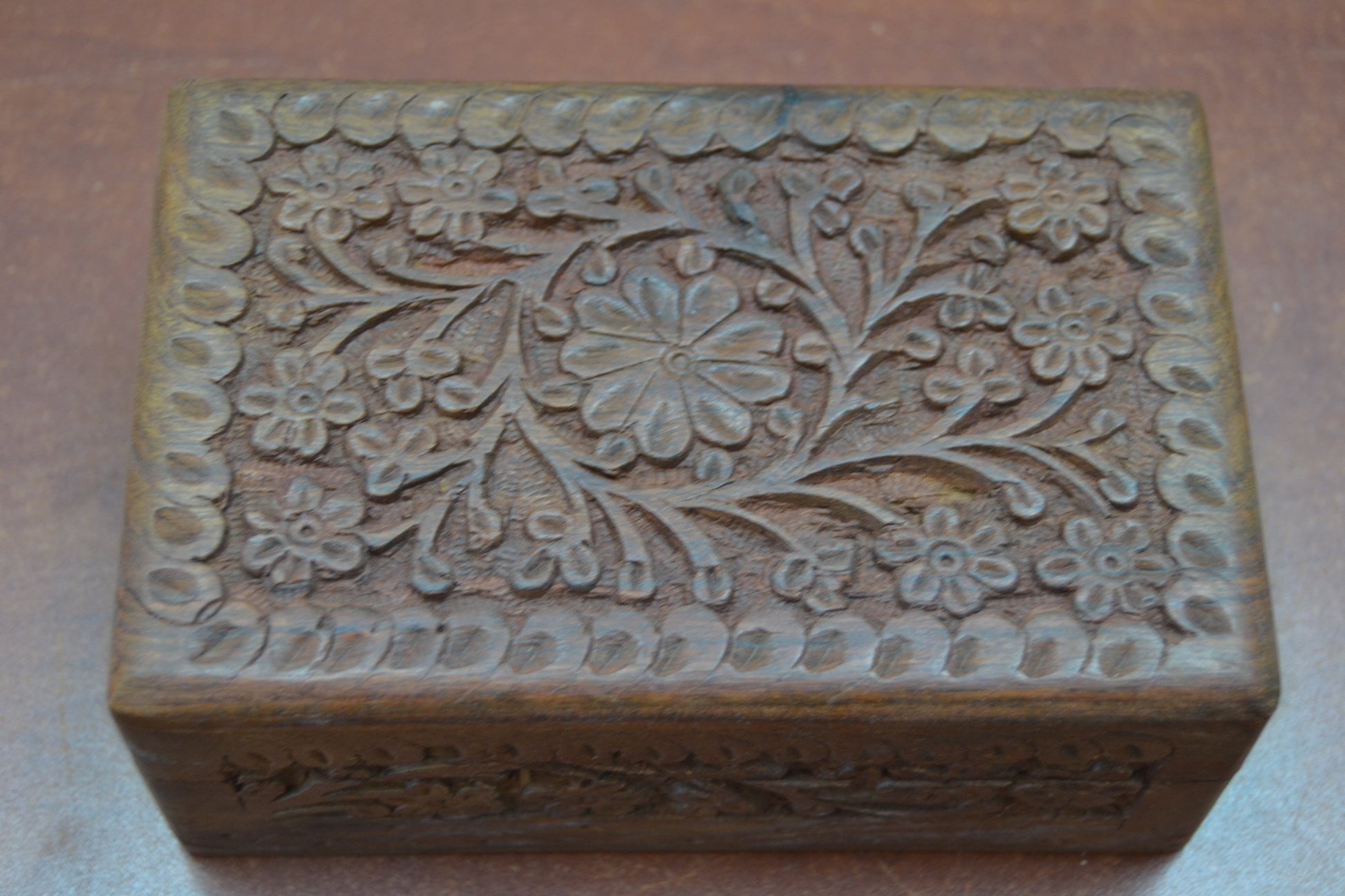 Handmade Flower Storage Wood Box