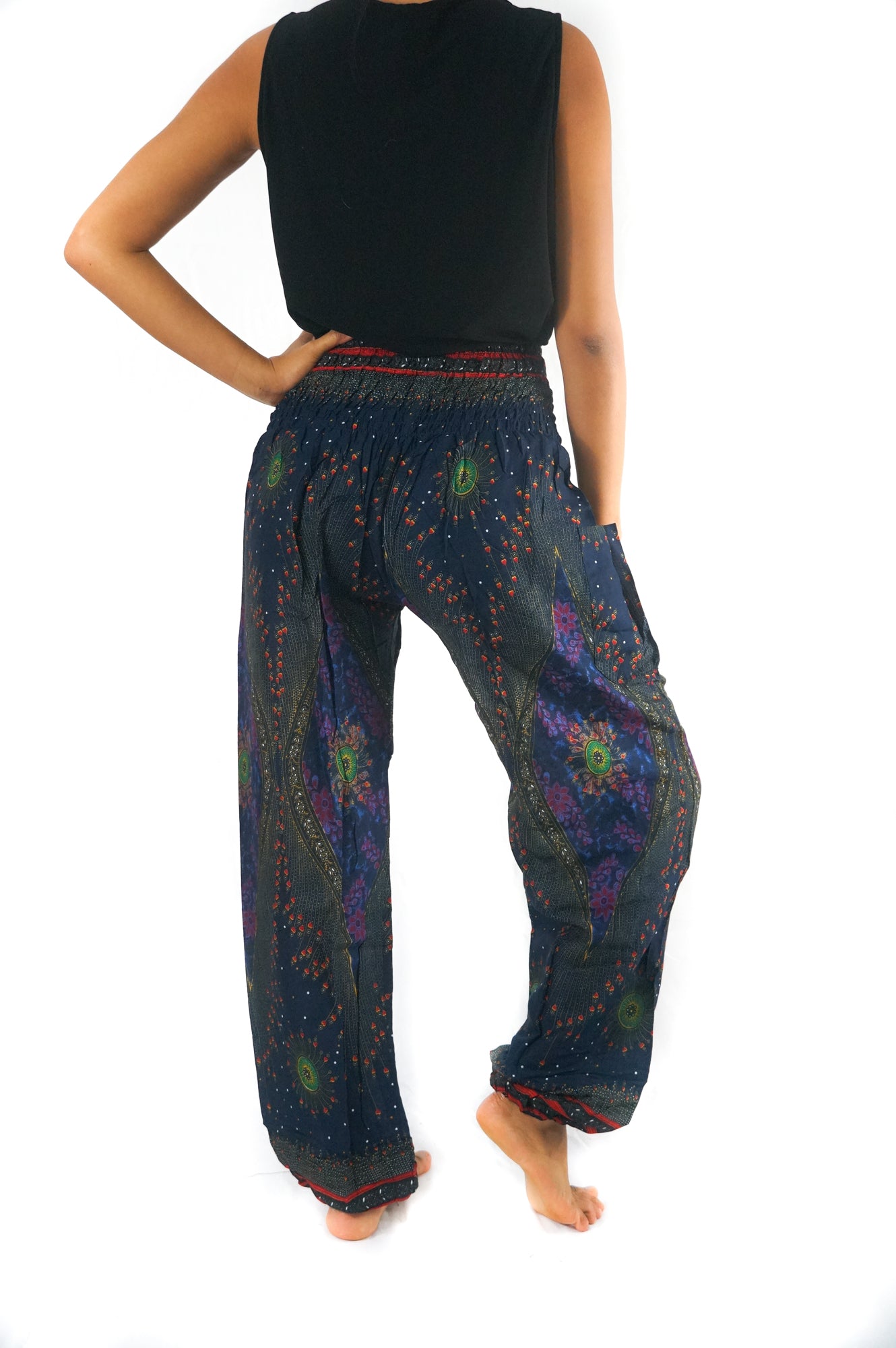 Blue PEACOCK Blue BWomen Boho & Hippie Harem Pants