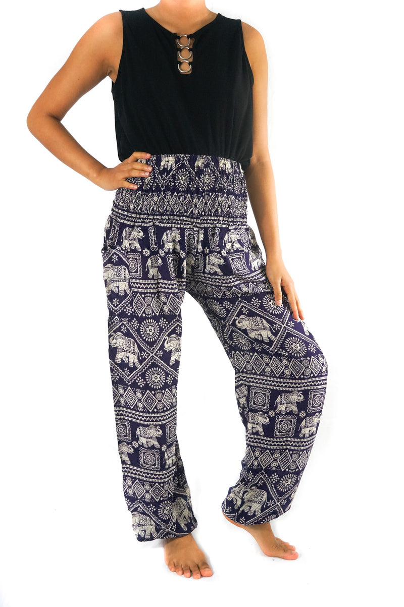 Purple Elephant Women Boho & Hippie Harem Pants