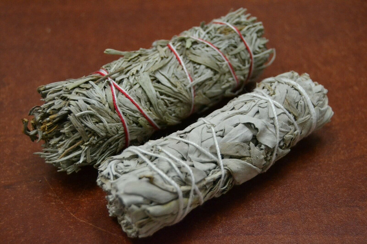 White & Desert Sage Bundle Smudge Incense 4 1/2" 2 Pcs 