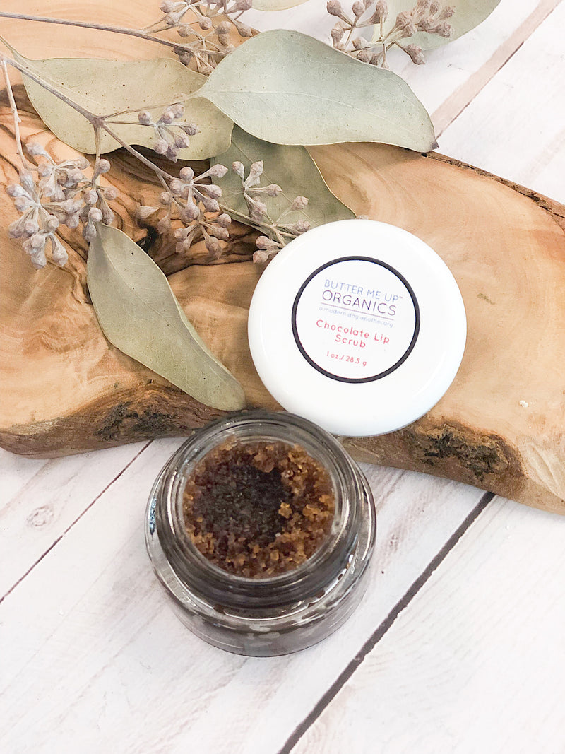 Organic Chocolate Lip Scrub / Flaky Chapped Lips