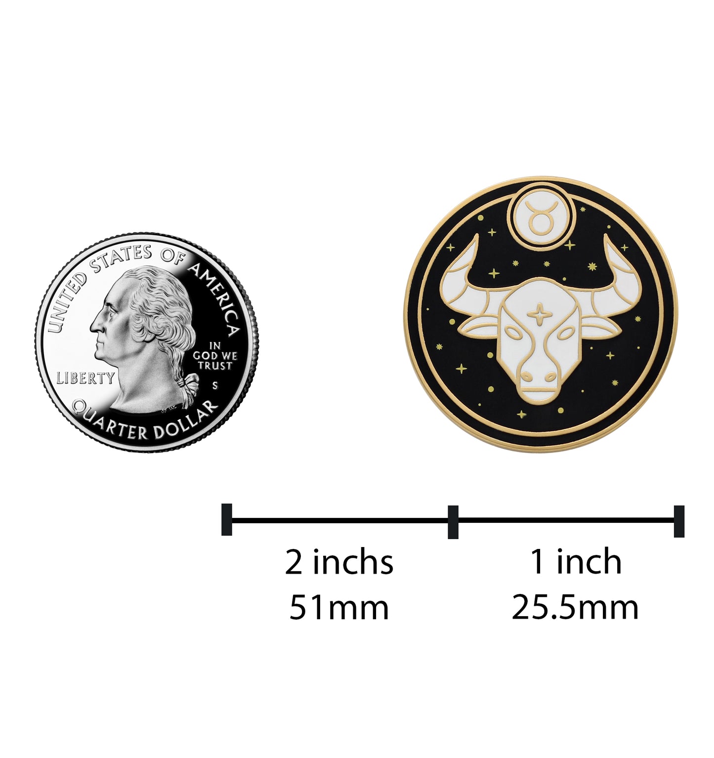 Taurus Astrological Sign - Star Sign / Astrology Enamel Pins