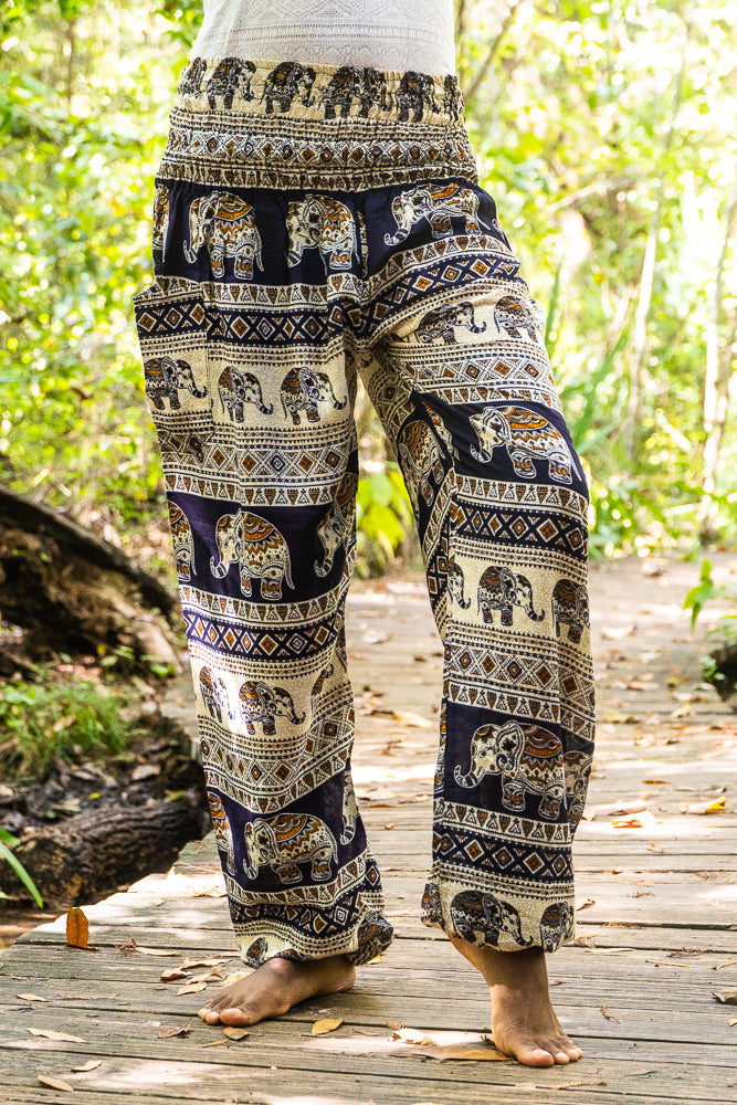 Black ELEPHANT Women Boho & Hippie Harem Pants