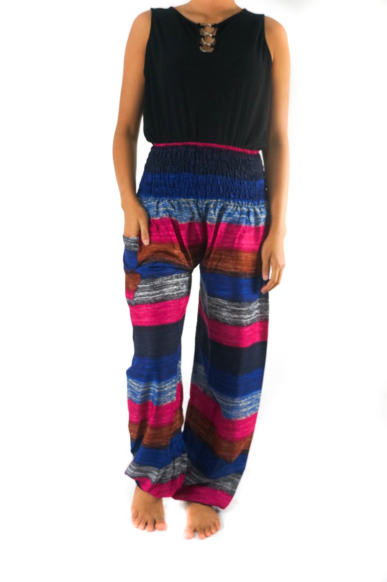 Striped Women Boho & Hippie Harem Pants