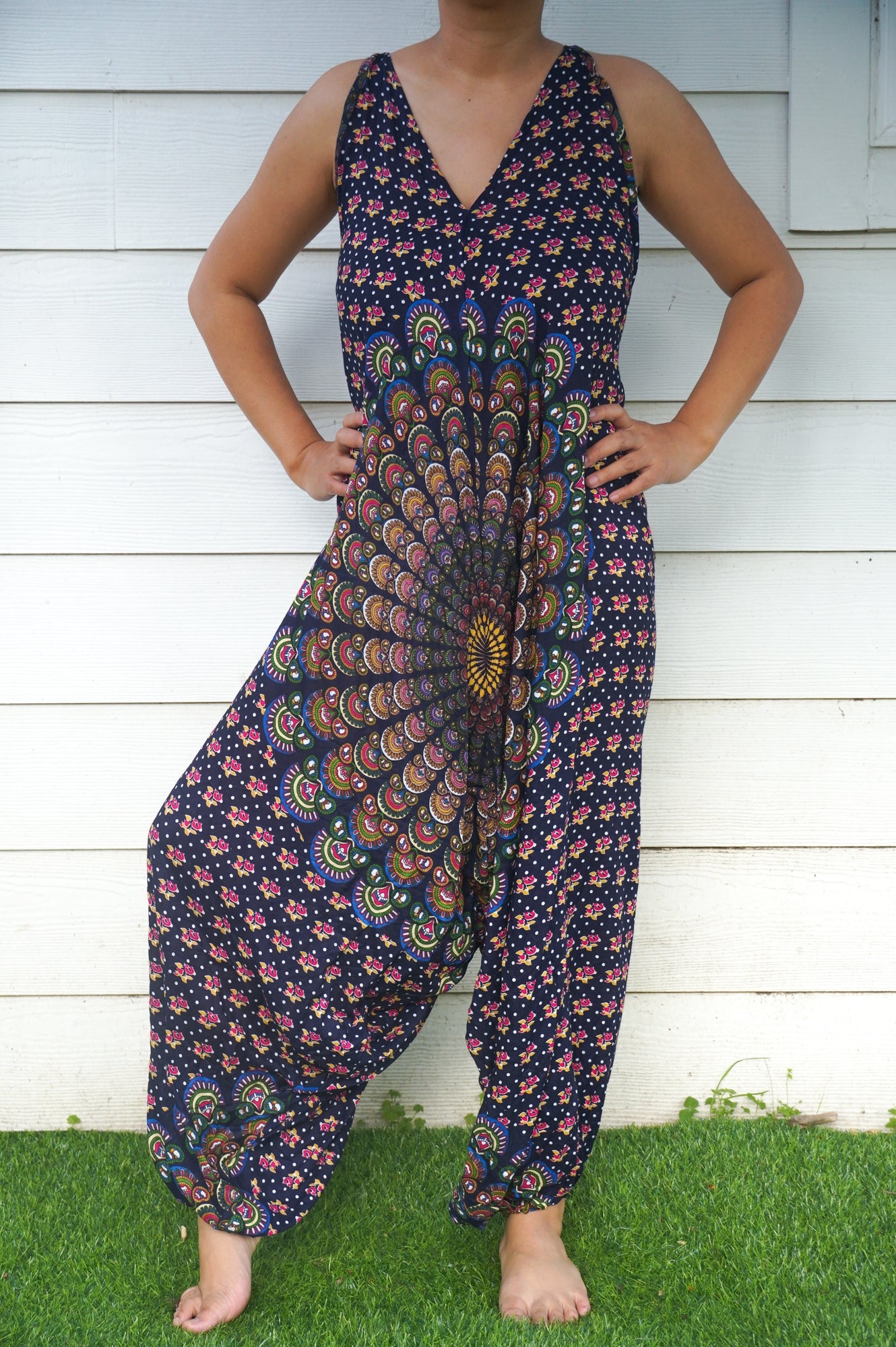 Blue Chakra Boho Hippie Jumpsuits