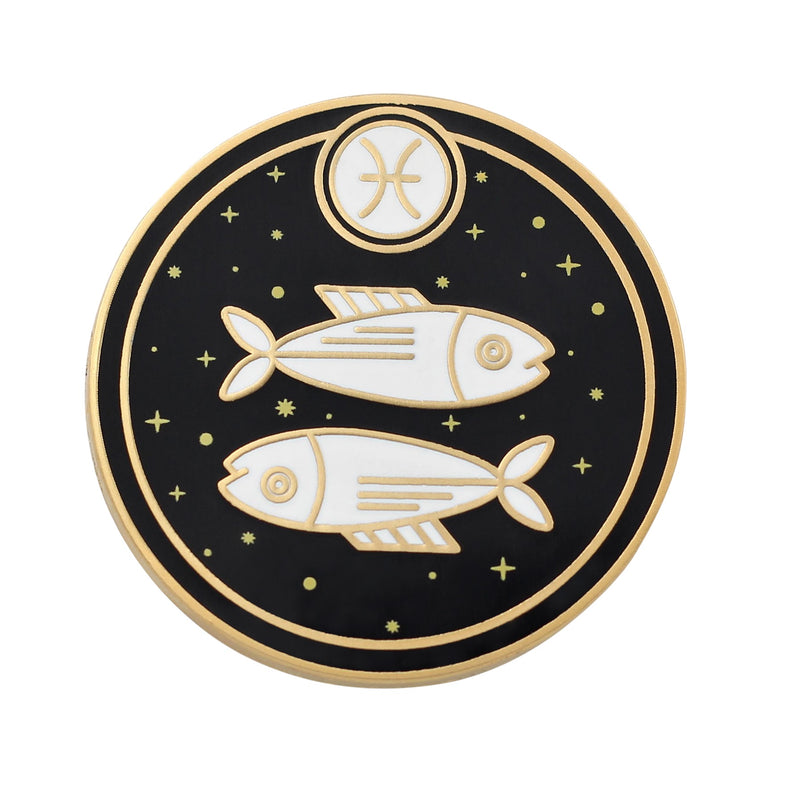 Pisces Astrological Sign Pin - Star Sign / Astrology Enamel Pins