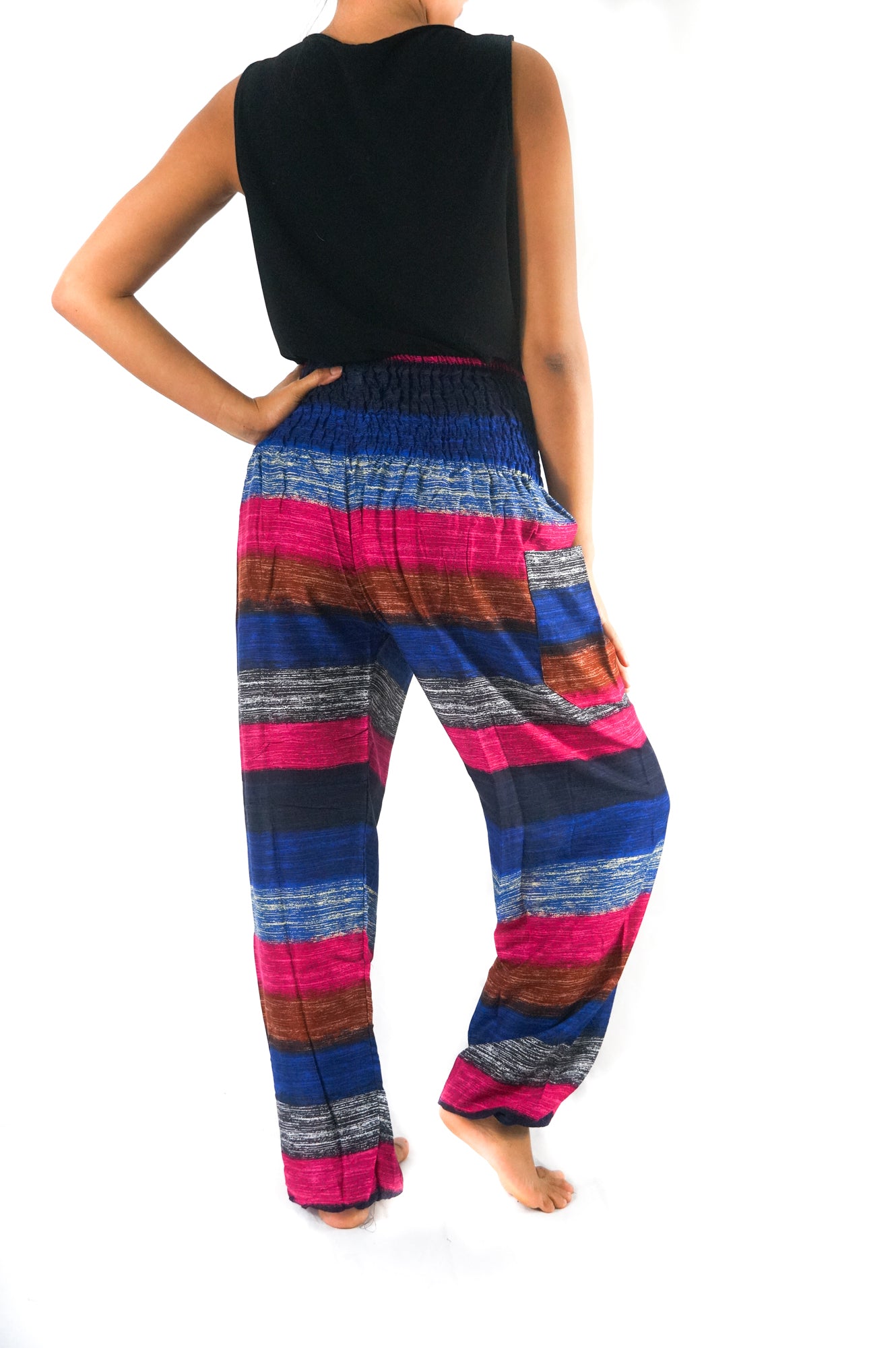 Striped Women Boho & Hippie Harem Pants