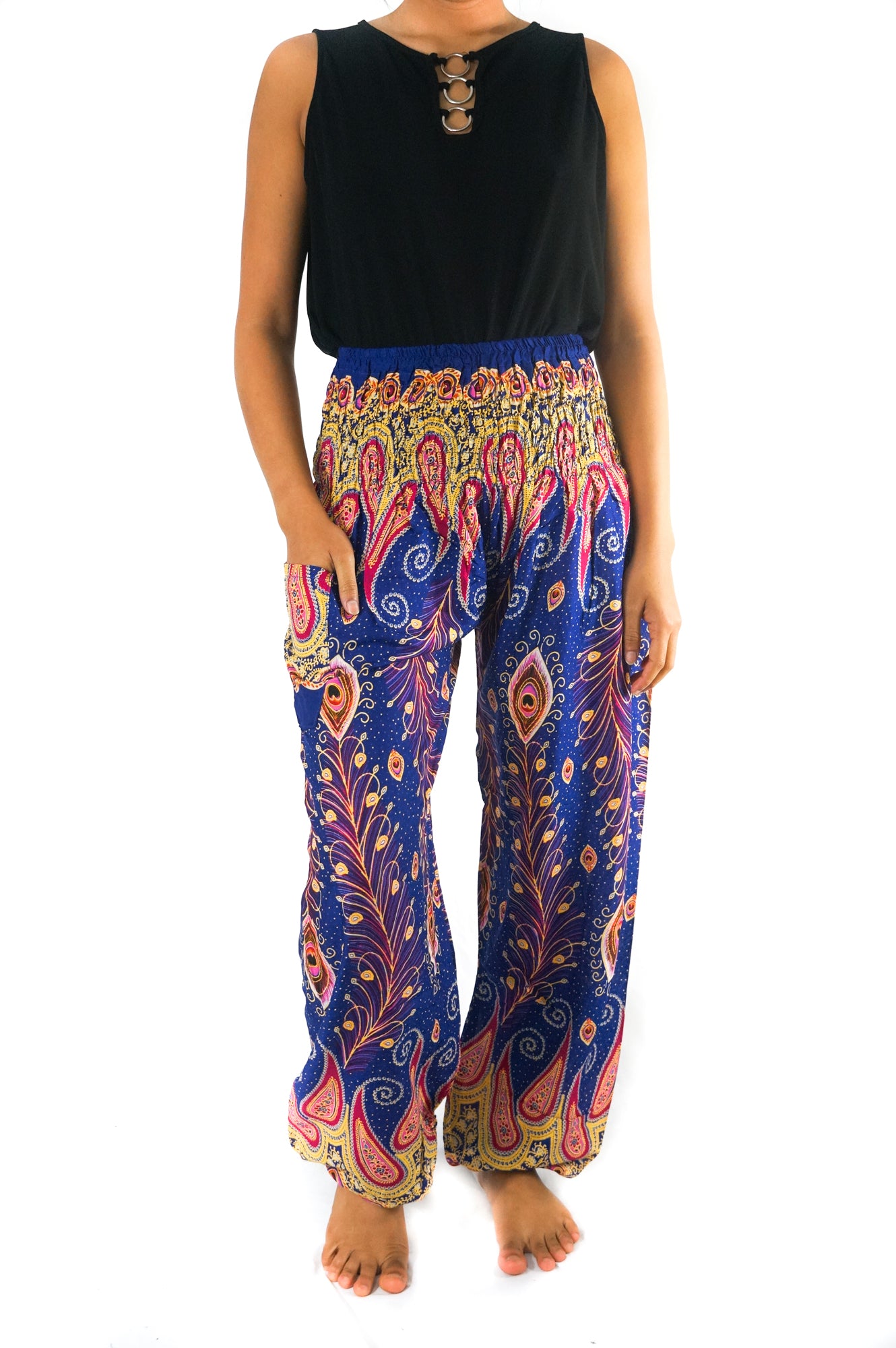 Blue Peacock Women Boho & Hippie Harem Pants