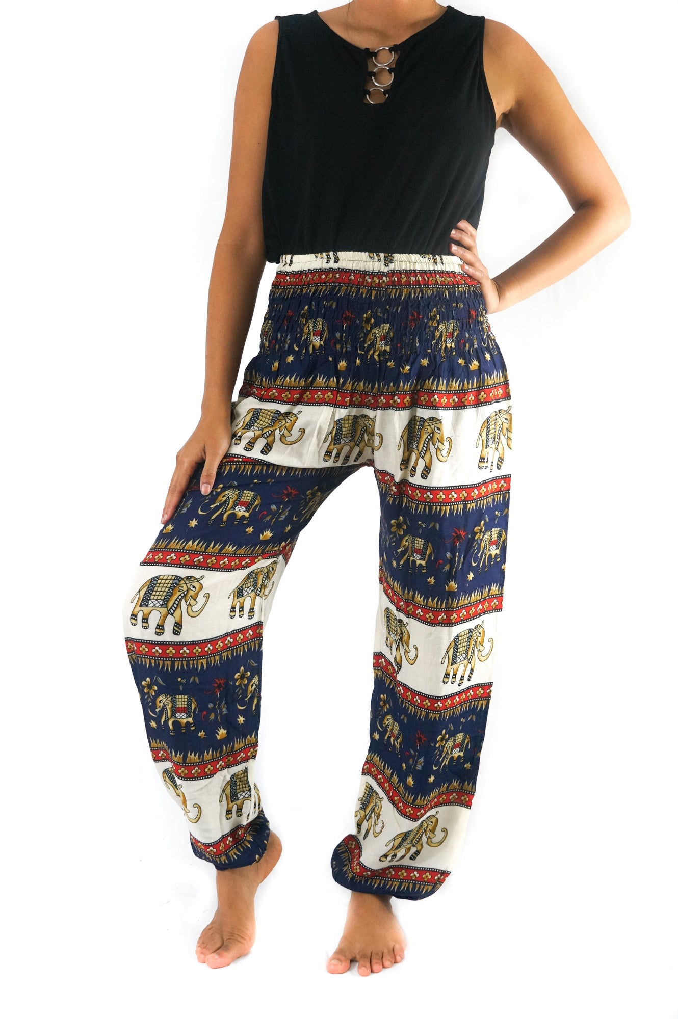 Blue ELEPHANT Women Boho & Hippie Harem Pants