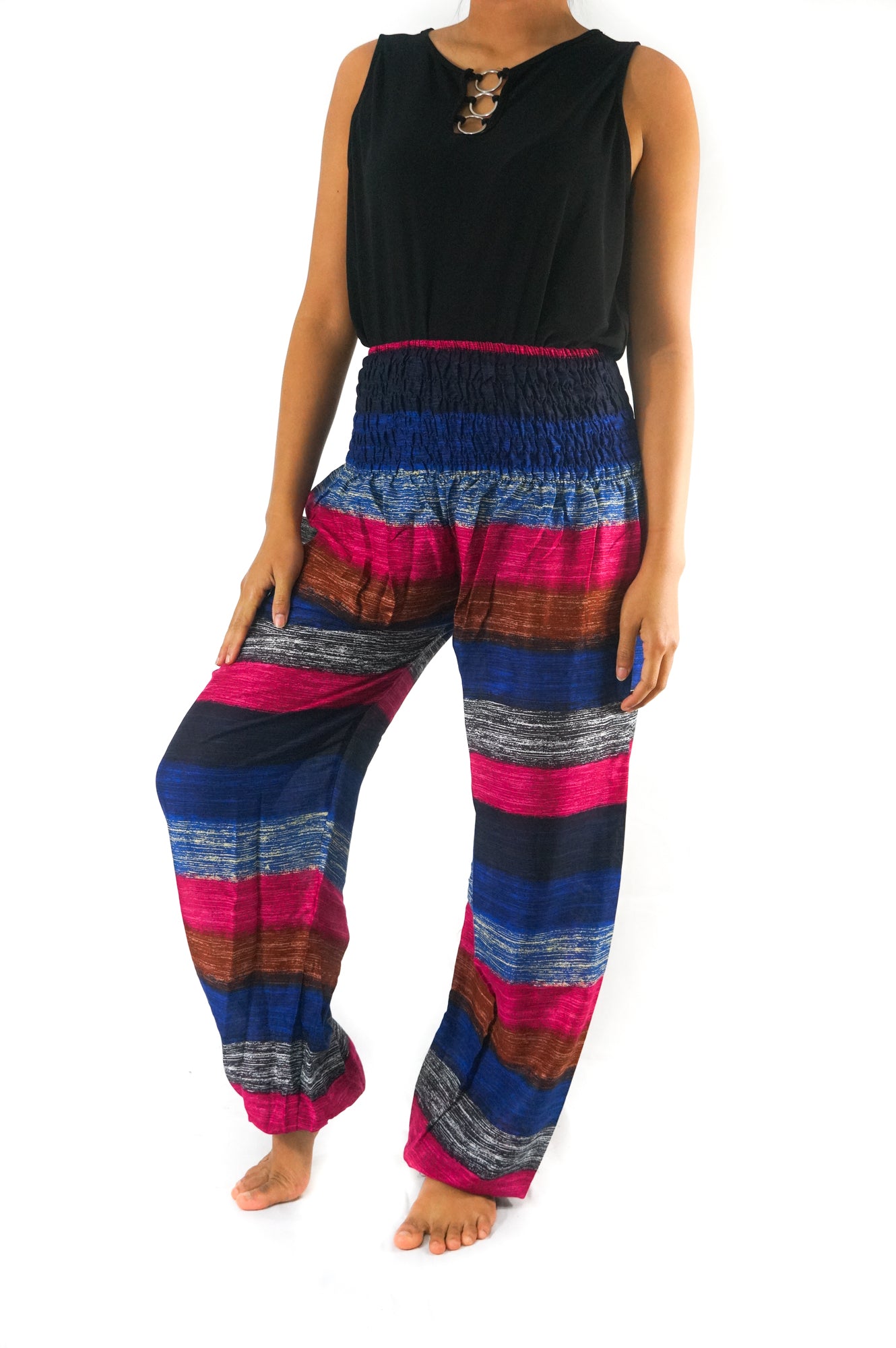 Striped Women Boho & Hippie Harem Pants