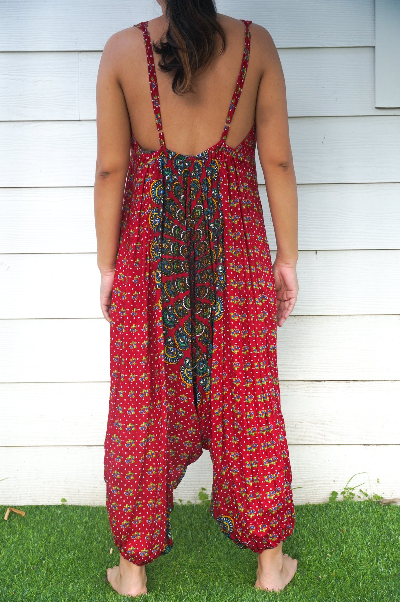 Red Chakra Boho Hippie Jumpsuits