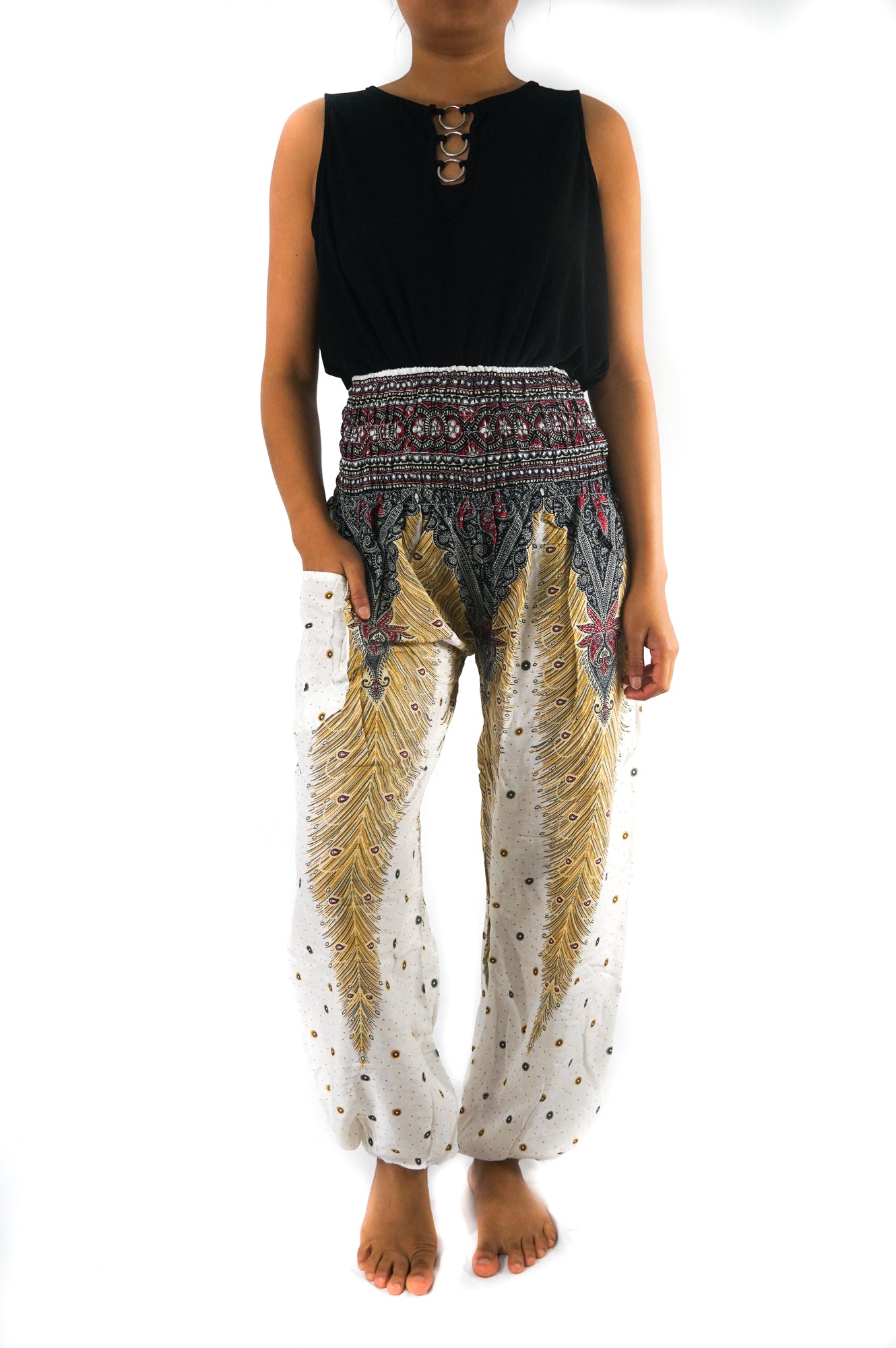 WHITE PEACOCK Women Boho & Hippie Harem Pants