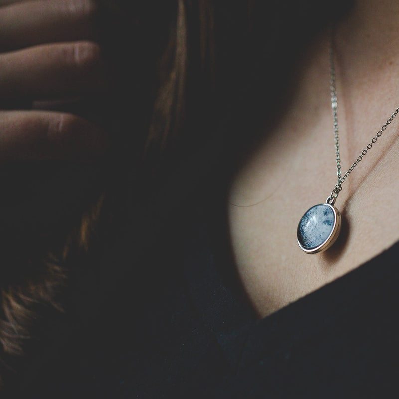 Double Sided Moon Necklace