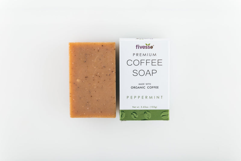 Peppermint - Premium Coffee Soap Bar