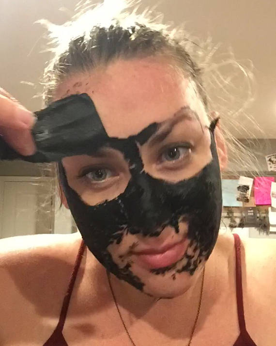 VEGAN activated charcoal peel off mask