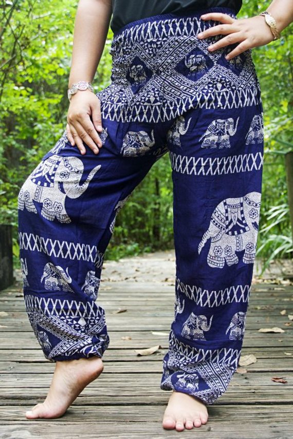 Blue Elephant Boho & Hippie Pants - Pants
