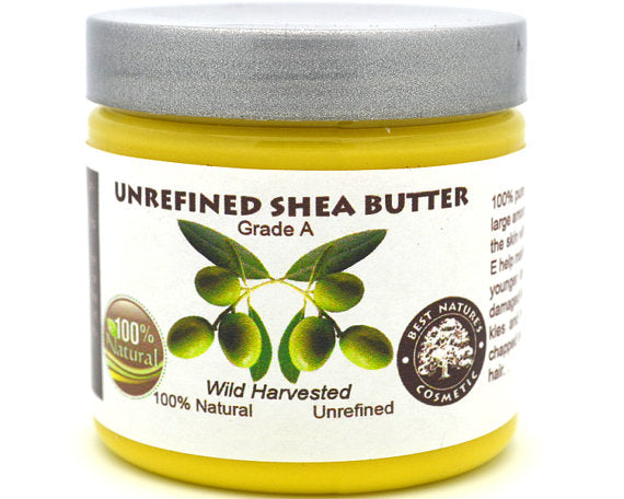 100% Pure Unrefined Shea Butter Yellow