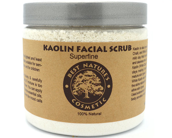 Kaolin Facial Scrub. Mask for sensitive skin