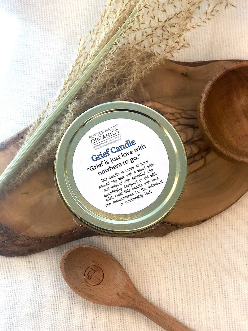 Grief Candle / Intention Candle / Essential Oil Candle -