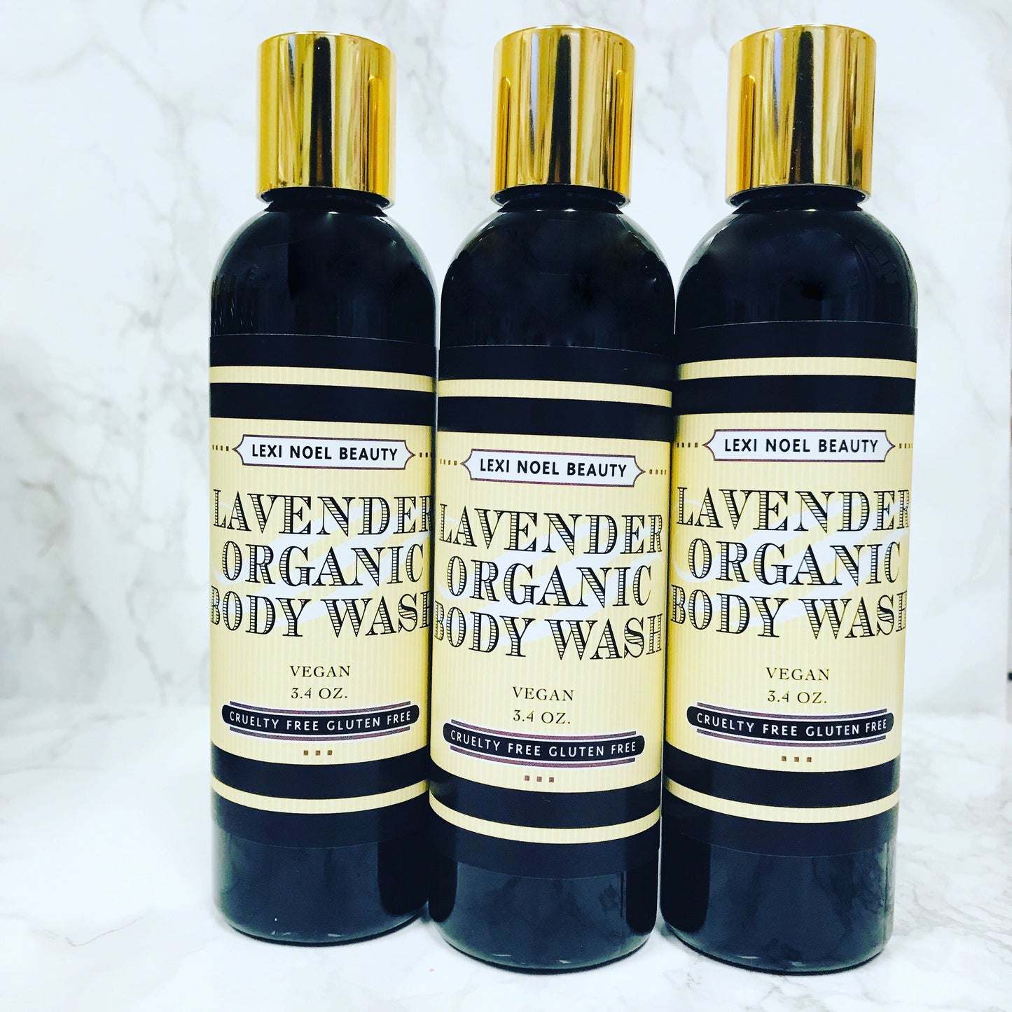 Organic Body Wash Lavender Scent Lexi Noel Beauty