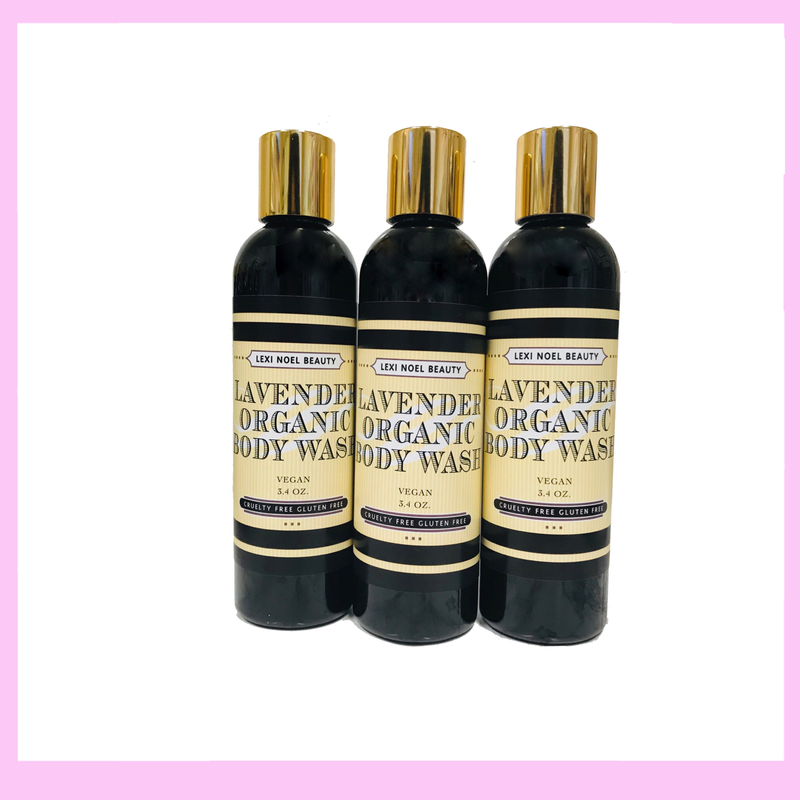 Organic Body Wash Lavender Scent Lexi Noel Beauty