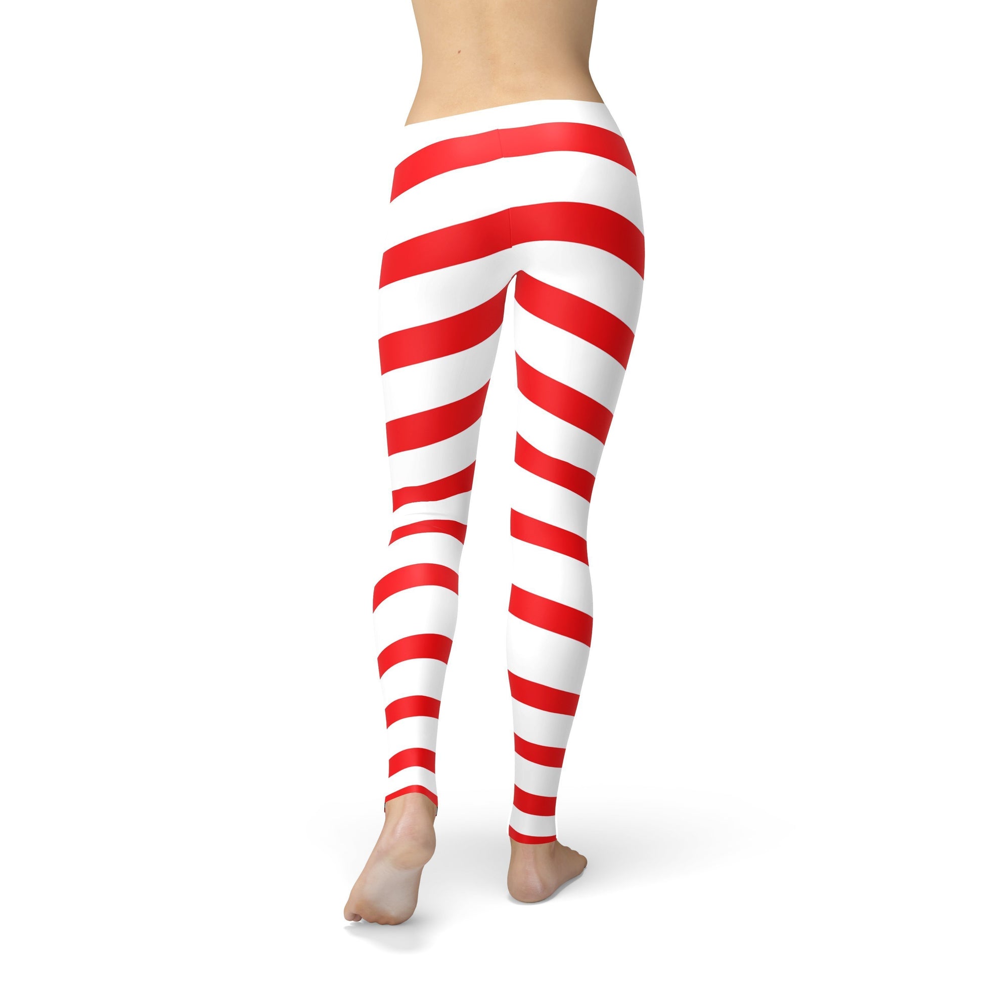 Red Candy Cane Leggings