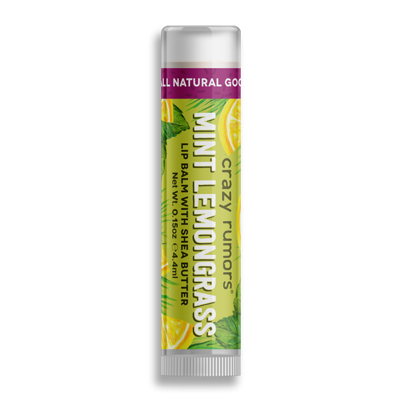 Mint Lemongrass Lip Balm - 100% Natural + Vegan