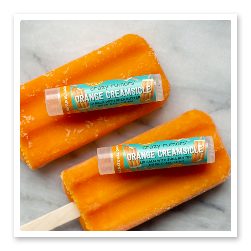 Orange Creamsicle Lip Balm - 100% Natural + Vegan