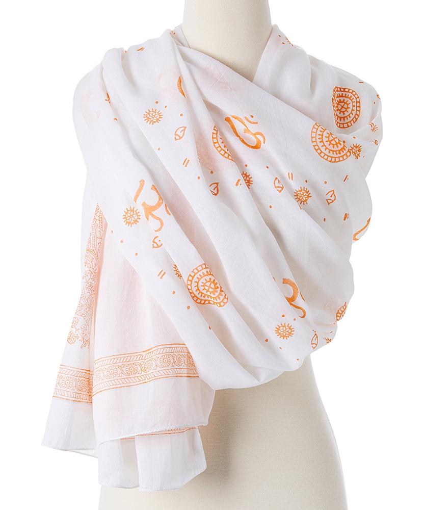 OM Shanti Meditation Yoga Prayer Shawl